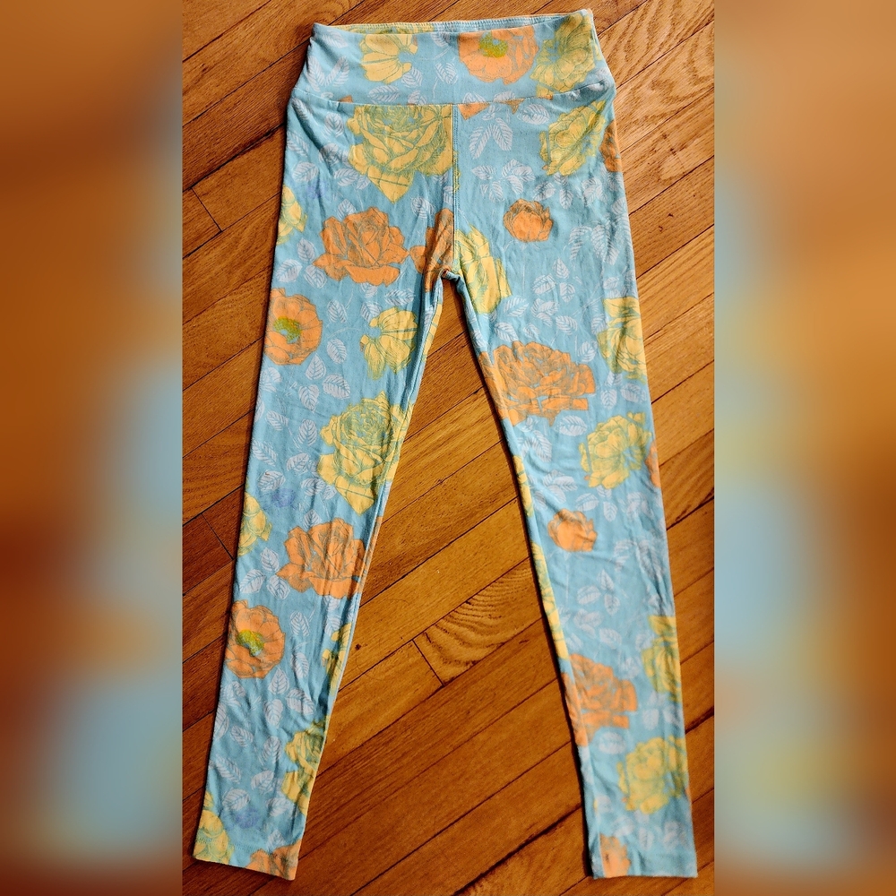 LuLaRoe Leggings OS Floral Buttery Soft Fragrance Free